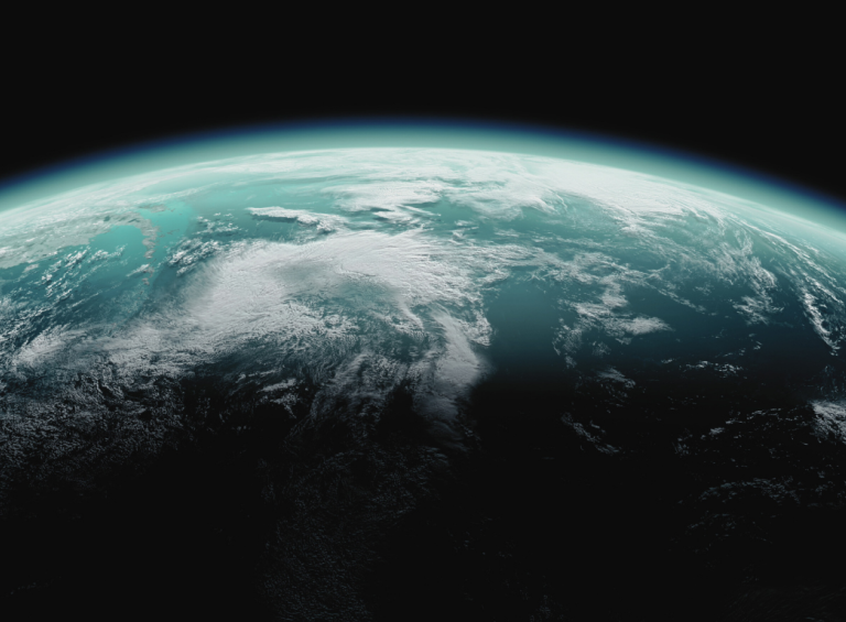 View of earth from space